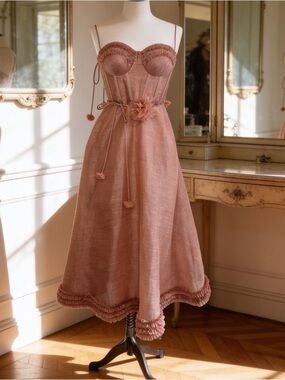 chinese dress ladies Zimmermann Whitewave Laced Flip Dress (For Hire) – EKOLUV